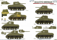 Colibri decals 35075 M4A2 Sherman (75) - in Red Army III 1/35