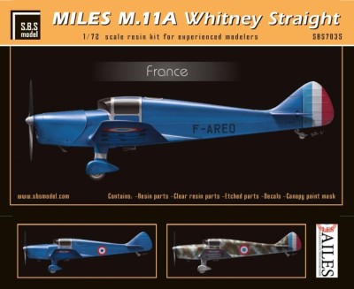 Sbs Model M7035 Miles M.11A Whitney Straight France (resin) 1/72
