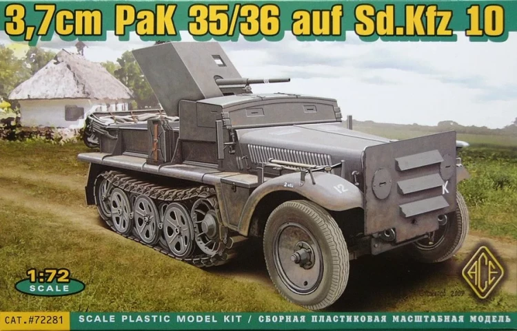 Ace Model 72281 3,7cm PaK 35/36 auf Sd.Kfz 10 1/72