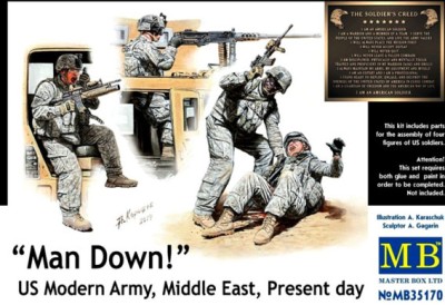 Master Box 35170 &quot;Man Down!&quot; US Modern Army, Middle East, Present Day 1/35