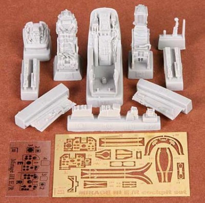Sbs Model 48045 Mirage III E/R cockpit set 1/48