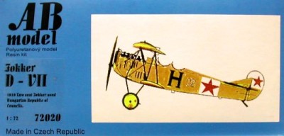 AB MODEL ABMOD72020 1/72 Fokker D-VII (two seat)