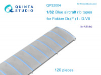 Quinta studio QP32004 Голубые киперные ленты для Fokker Dr. (F.)I-D.VII (для любых моделей) 1/32