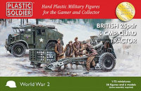 Plastic Soldier WW2G20007 1/72nd British 25pdr and CMP Quad Tractor