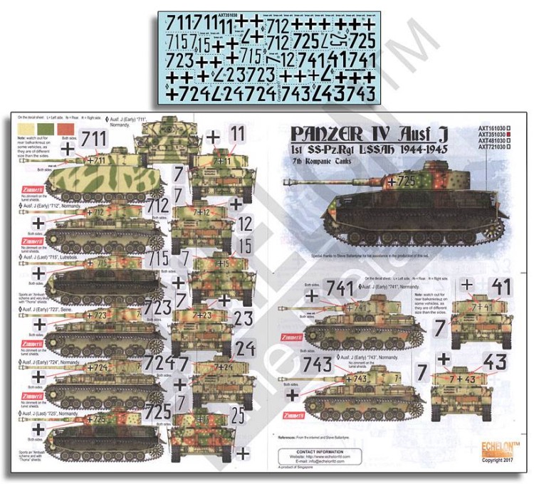 Echelon FD AXT351030 LAH Pz.Kpfw.IV Ausf.Js 1944-1945 1/35