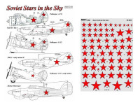 AML AMLD48024 Декали Red Stars (Black Outlined) - Part II. 1/48