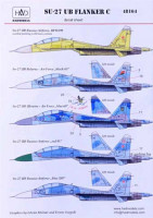 HAD 48164 Decal Sukhoi Su-27 UB Flanker C (5x camo) 1/48