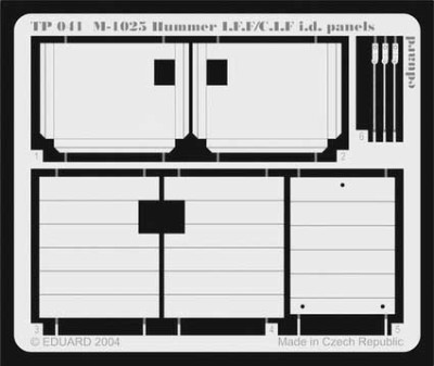 Eduard TP041 M-1025 Hummer I.F.F./C.I.F. i.d. panels ACA