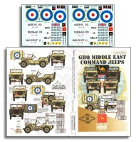 Echelon FD D356299 GHQ Middle East Command Jeeps 1/35