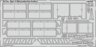 Eduard 36276 Tiger I Mid production fenders 1/35