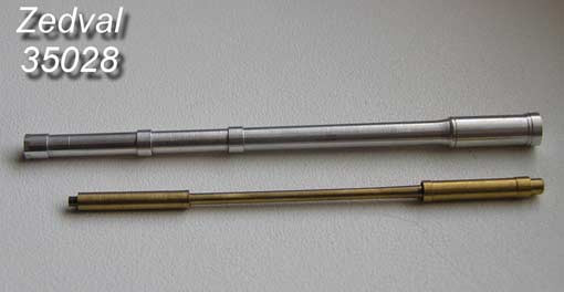 Zedval 35028 100 мм ствол пушки 2А70 и 30 мм ствол пушки 2А72 1/35