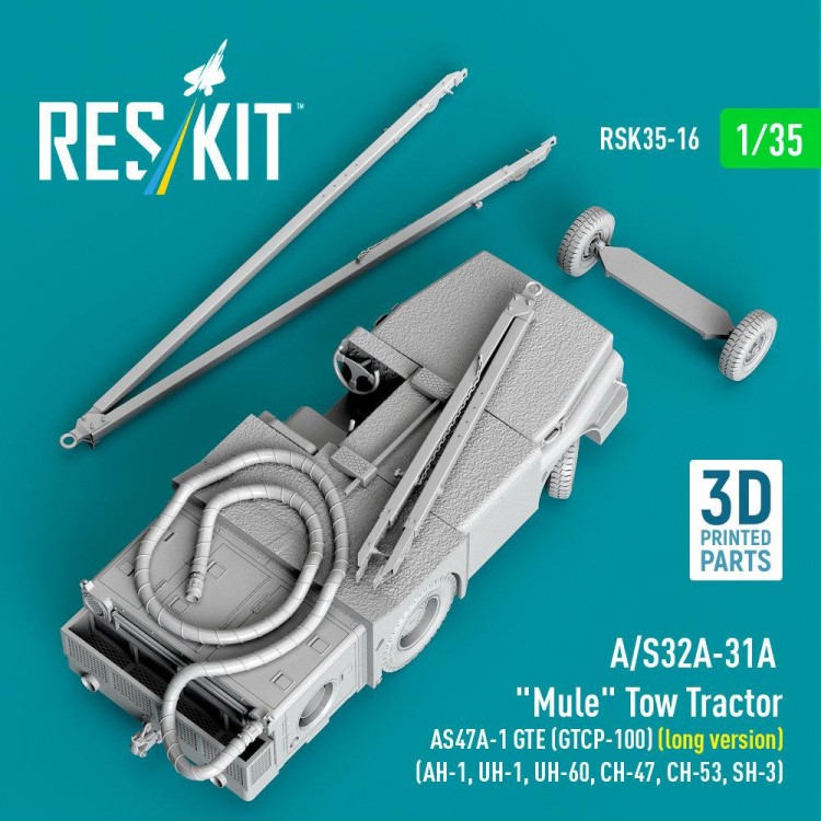 Reskit R35016 A/S32A-31A Tow Tractor AS47A-1 GTE (GTCP-100) 1/35
