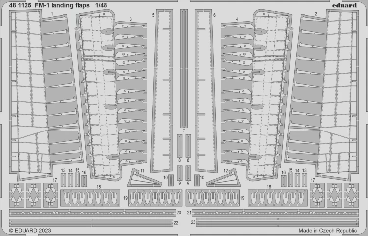 Eduard 481125 SET FM-1 landing flaps (EDU) 1/48