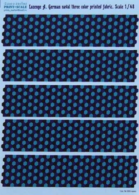 Print scale 005CA-1 Lozenge A. German naval 3-color print. fabric 1/48
