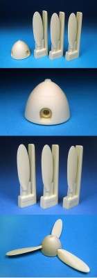 Barracuda Studios BCR32123 Messerschmitt Bf-109G-10 and Bf-109K-4 Propellor and Spinner 1/32
