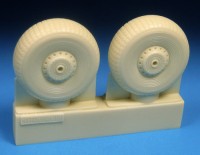 Barracuda Studios BCR72415 Avro Lancaster Mainwheels - Block Tread 1/72
