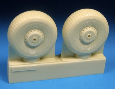 Barracuda Studios BCR72415 Avro Lancaster Mainwheels - Block Tread 1/72
