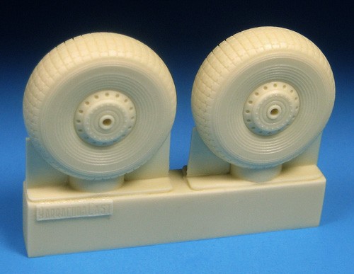 Barracuda Studios BCR72415 Avro Lancaster Mainwheels - Block Tread 1/72