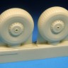 Barracuda Studios BCR72415 Avro Lancaster Mainwheels - Block Tread 1/72