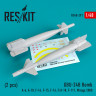 Reskit RS48-0291 GBU-24 (B) Bomb (2 pcs)(A-6, A-10, F-14, F-15, F-16, F/A-18, F-111, Mirage 2000) Kitty Hawk, Italeri, Hobby Boss, Tamiya. Hasegawa, Meng, Academy, Revell, Kinetic 1/48