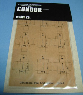 Condor А-002	Картонные коробки США: Ирак, Афганистан, тип 2, 9 шт
