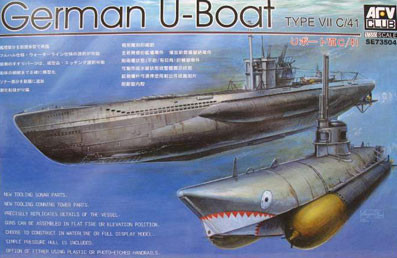 AFV club SE73504 German U-Boat Type 7/C41 1/350