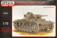 Attack Hobby 72874 PzKpfw III Ausf.J (L 42) - early production 1/72