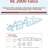 Peewit PW-M72136 1/72 Canopy mask Re 2000 Falco (SWORD)
