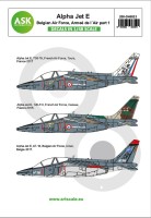 Art Scale 200-D48023 Alpha Jet E Belgian AF and Armee de l'Air 1/48 1/48
