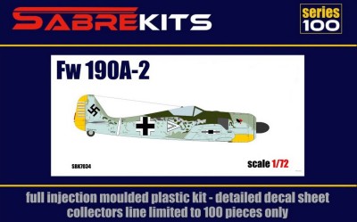 Sabre Kits SBK7034 Focke-Wulf Fw-190A-2 ex-AZ Models, new (3D-Printed) parts 1/72