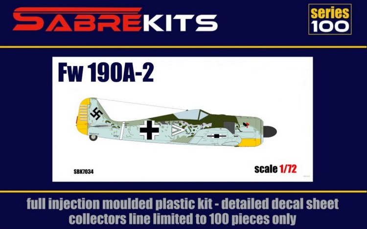 Sabre Kits SBK7034 Focke-Wulf Fw-190A-2 ex-AZ Models, new (3D-Printed) parts 1/72