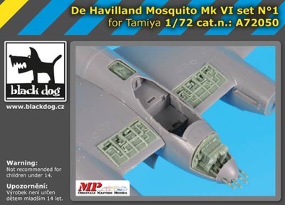 BlackDog A72050 De Havilland Mosquito Mk VI set No.1 (TAM) 1/72