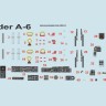 Print Scale 3D48014 Instrumental panel Grumman A-6 Intruder 1/48