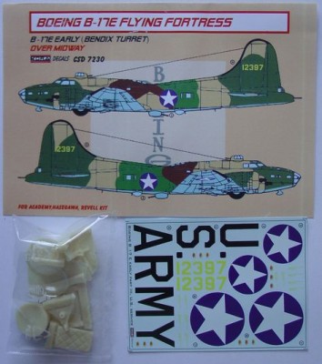 Kora Model CSD7230 Boeing B-17E Detail set&amp;decal (US Army) III. 1/72