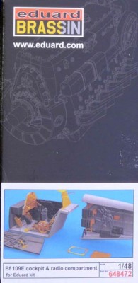 Eduard 648472 BRASSIN 1/48 Bf 109E cockpit &amp; radio compartment