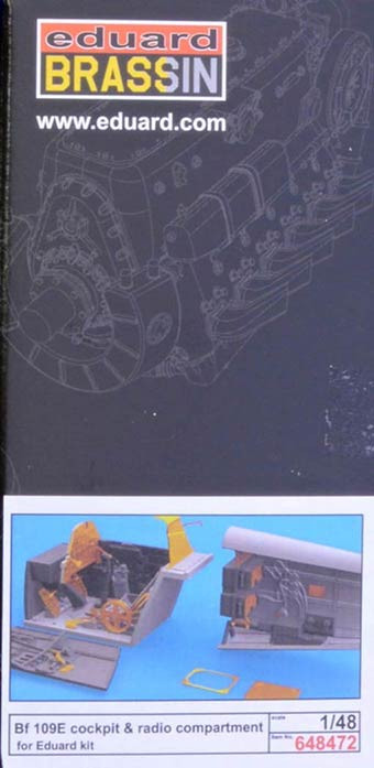 Eduard 648472 BRASSIN 1/48 Bf 109E cockpit & radio compartment