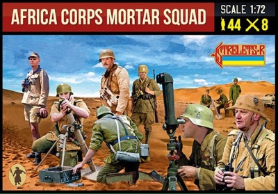 Strelets STR28072 Africa Korps Mortar Squad 1/72