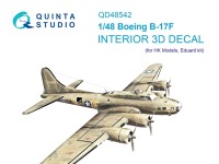 Quinta Studio QD48542 Boeing B-17F (HK models, Eduard) 3D Декаль интерьера кабины 1/48