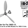 IBG U7277 Propeller for Fw 190D-13 (3D-Printed) 1/72