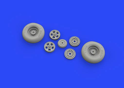 Eduard 632127 Spitfire Mk.IX wheels 5spoke w/smooth tire 1/32