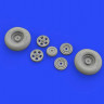 Eduard 632127 Spitfire Mk.IX wheels 5spoke w/smooth tire 1/32