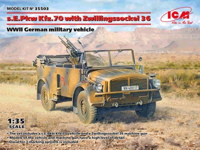 ICM 35503 s.E.Pkw Kfz.70 w/ Zwillingsockel 36 1/35