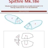 Peewit M72361 Canopy mask Spitfire Mk.18e (AZ) 1/72