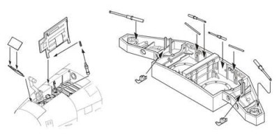 CMK 5060 F-86F-40 Sabre-Undercarriage set for HAS 1/32