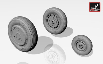 Armory ARAW72013 Yakovlev Yak-141 freestyle wheels 1/72
