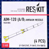 Reskit RS48-0086 AIM-120 (A/B) AMRAAM Missile (4 pcs.) 1/48