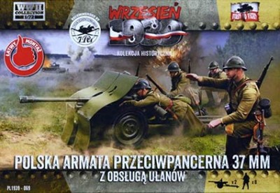 First To Fight FTF-72069 Anti-tank cannon 37mm Bofors wz.36 &amp; 8 fig. 1/72