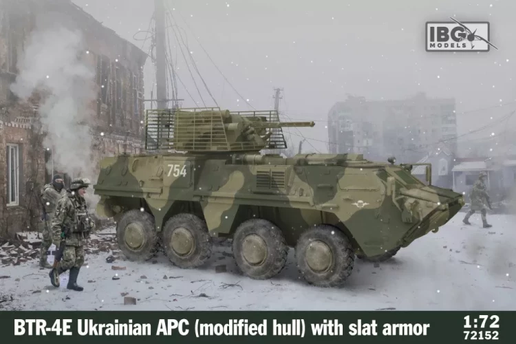 IBG 72152 BTR-4E Ukrainian APC Modif.Hull w/ Slat Arm. 1/72