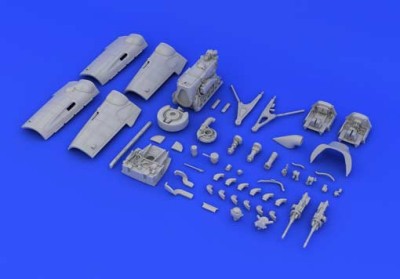 Eduard 648250 Bf 109G-6 engine &amp; fuselage guns 1/48