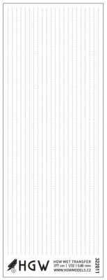 HGW 322011 Rivets - single line (pitch 0,8mm, d. 0,25mm) 1/32